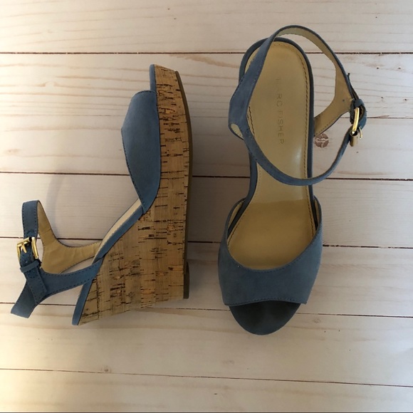 Marc Fisher Shoes - Marc Fisher Wheaton cork wedge sandals 8.5